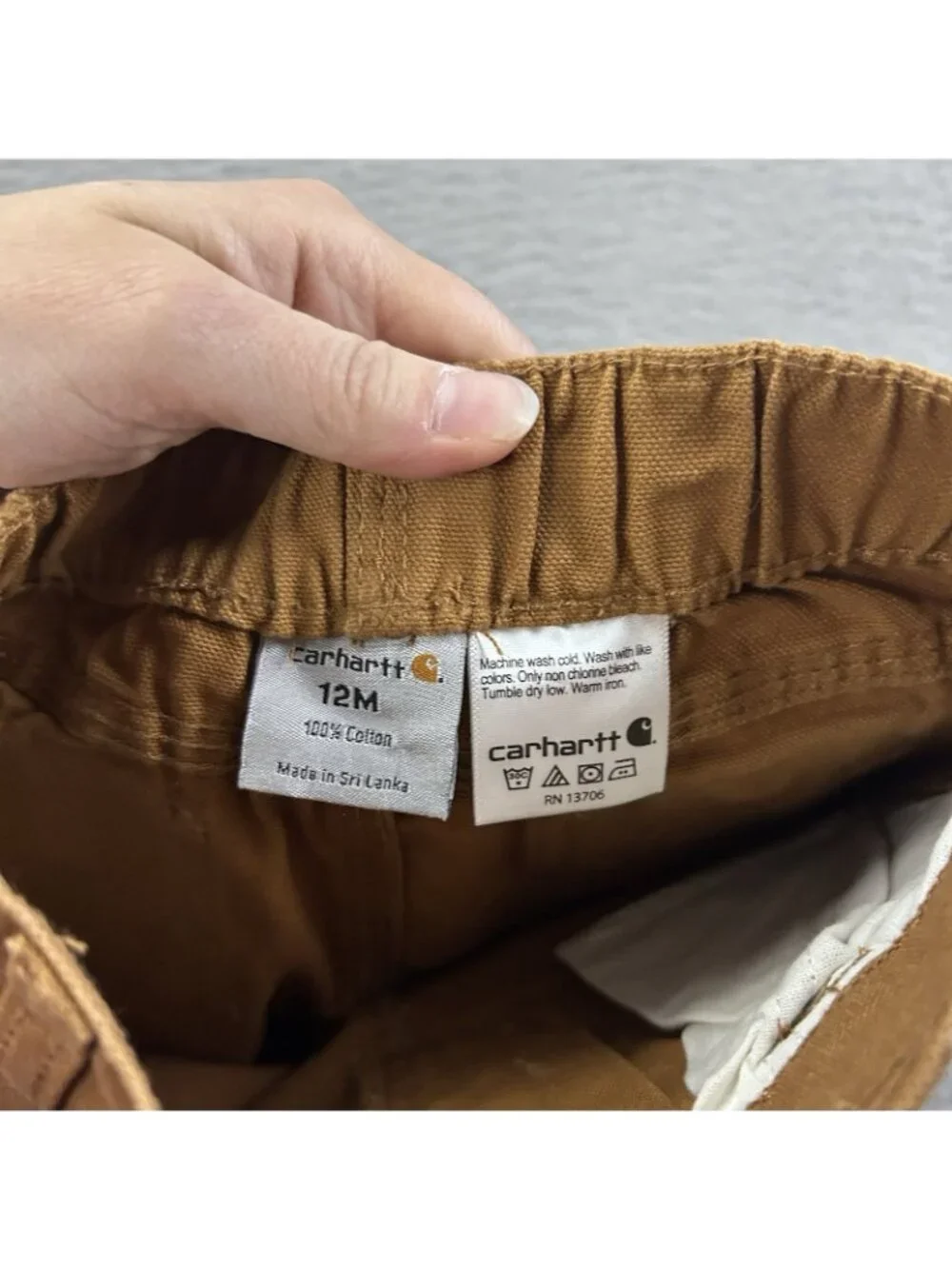 Carhartt Dunagree Pants Brown Size 12 Months Baby Kids Youth Bottoms